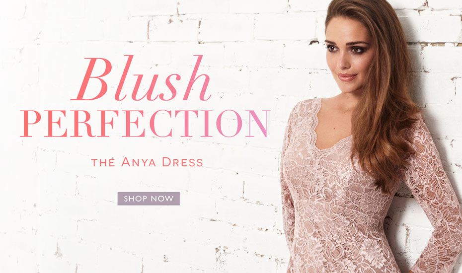 Anya Lace Occasion Dress (Blush) Anya Lace Occasion Dress (Blush)