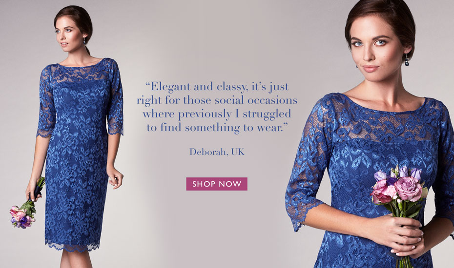 Lila Occasion Dress Short Windsor Blue Lila Occasion Dress Short Windsor Blue