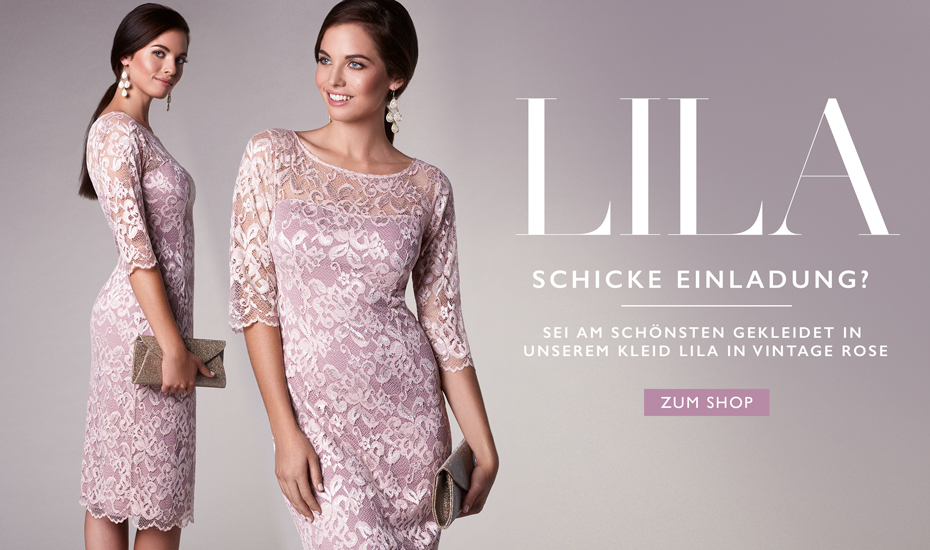 Festliches Kleid Lila kurz Vintage Rose Festliches Kleid Lila kurz Vintage Rose