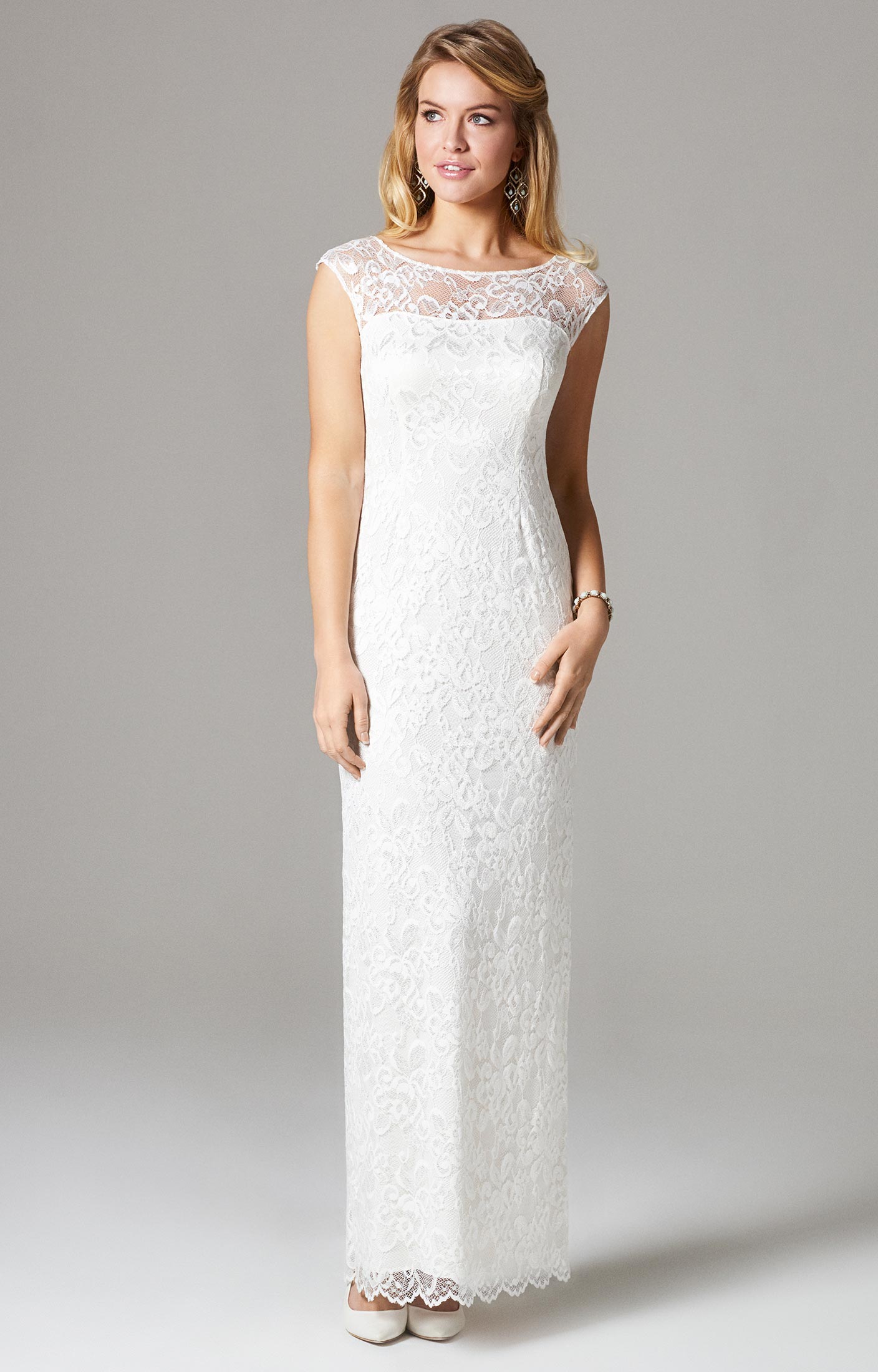 Amber Rose Long Ivory Wedding Dress