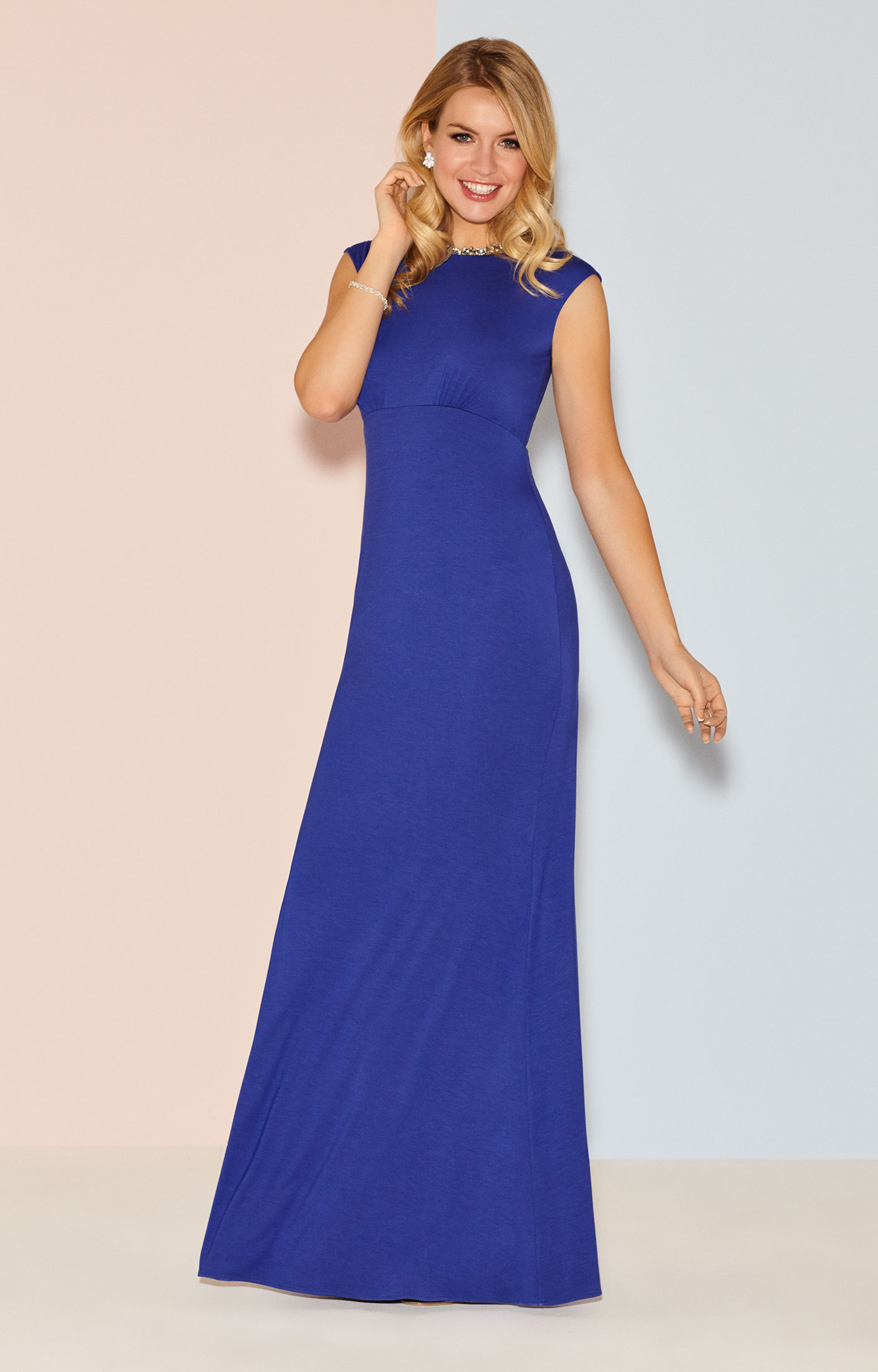 Pippa Evening Gown Long Royal Blue - Evening Dresses, Occasion Wear and