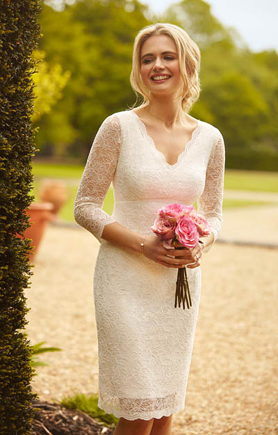 Anya Lace Wedding Dress Ivory Evening Dresses Occasion
