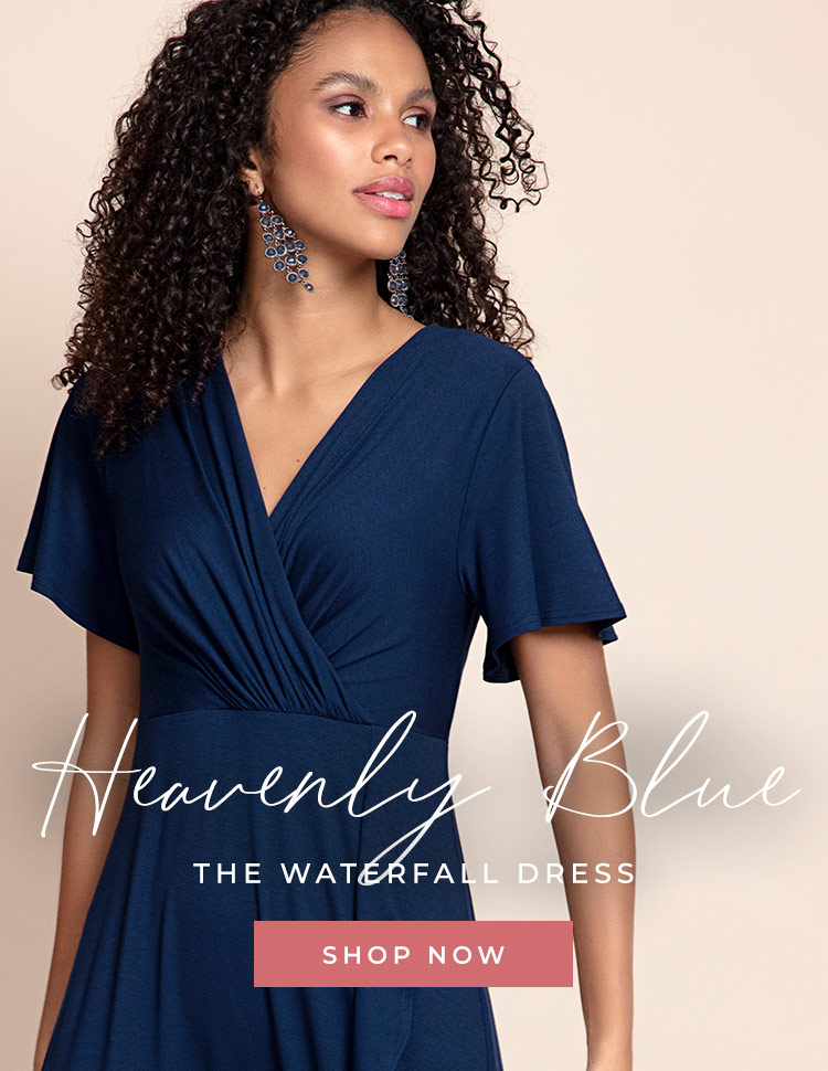 Waterfall Dress Navy Waterfall Dress Navy
