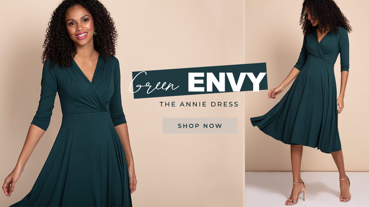 Annie Dress Pine Green
