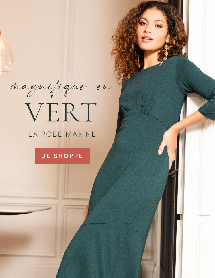 Robe asymétrique Maxine (Vert Pin) Robe asymétrique Maxine (Vert Pin)