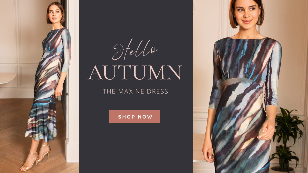 Maxine Asymmetric Dress (Ocean Blue)