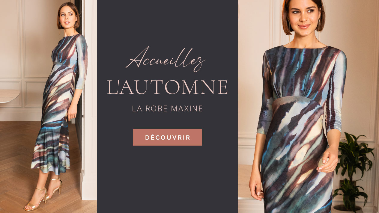 Robe asymétrique Maxine (Bleu Océan)