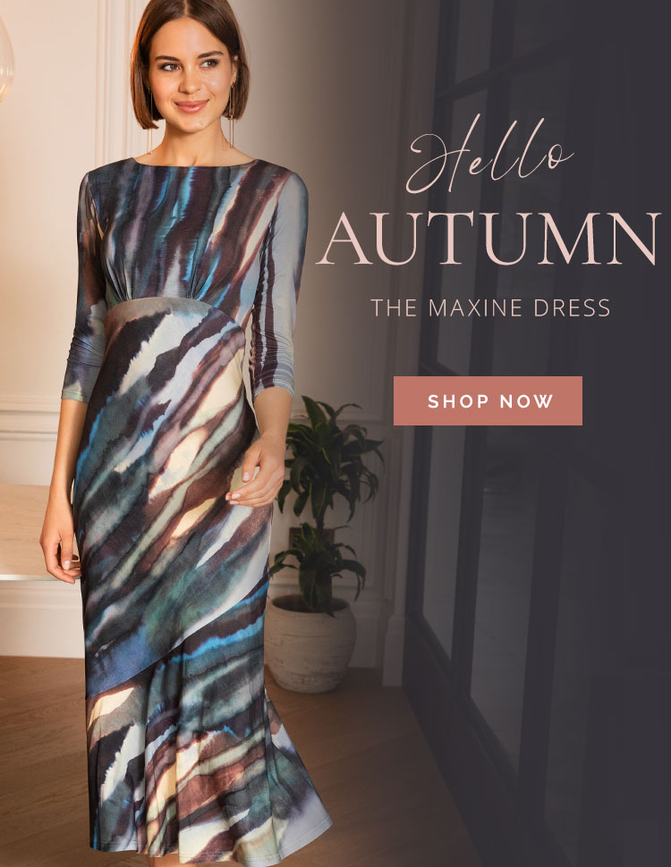 Maxine Asymmetric Dress (Ocean Blue)