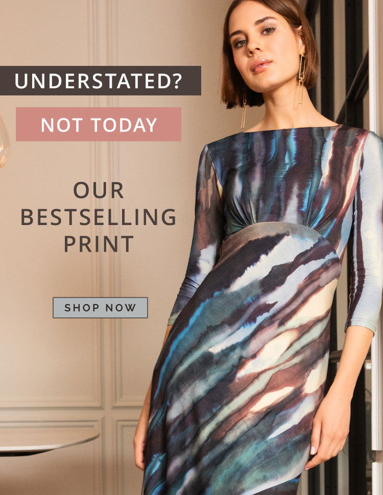 Maxine Asymmetric Dress (Ocean Blue)