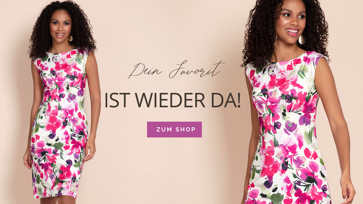 Etuikleid Pippa Fuchsia Florals