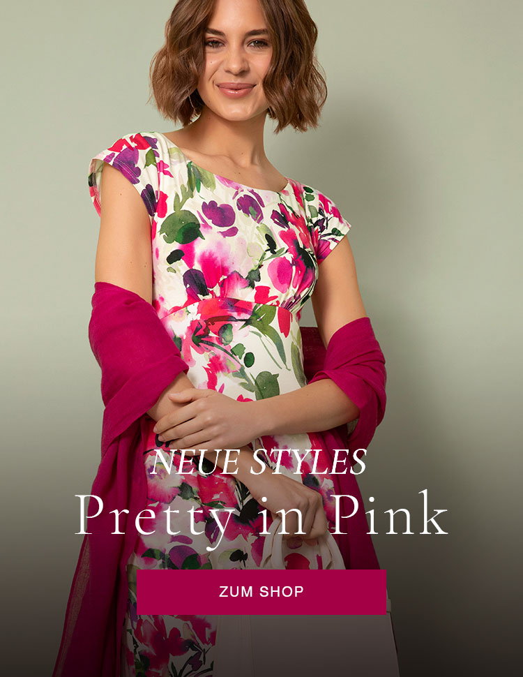 Clara-Kleid (Fuchsia Florals)