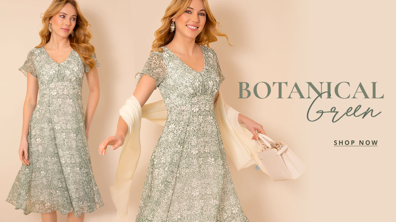 Miranda Dress (Botanical Green)