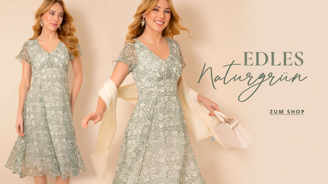 Kleid Miranda-Kleid (Edles Naturgrün)