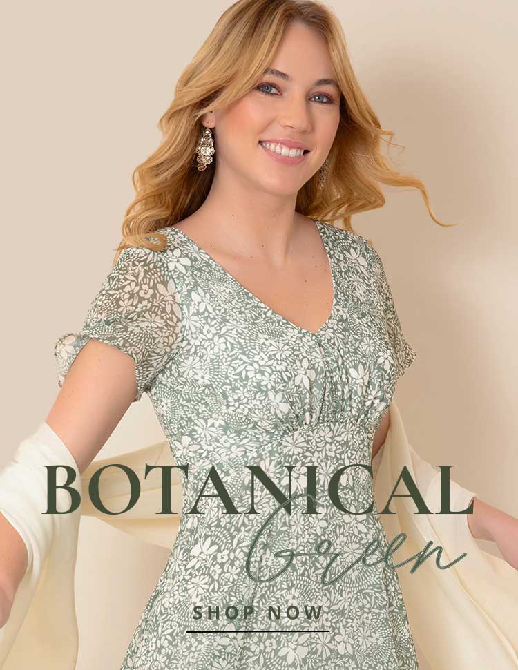 Miranda Dress (Botanical Green)