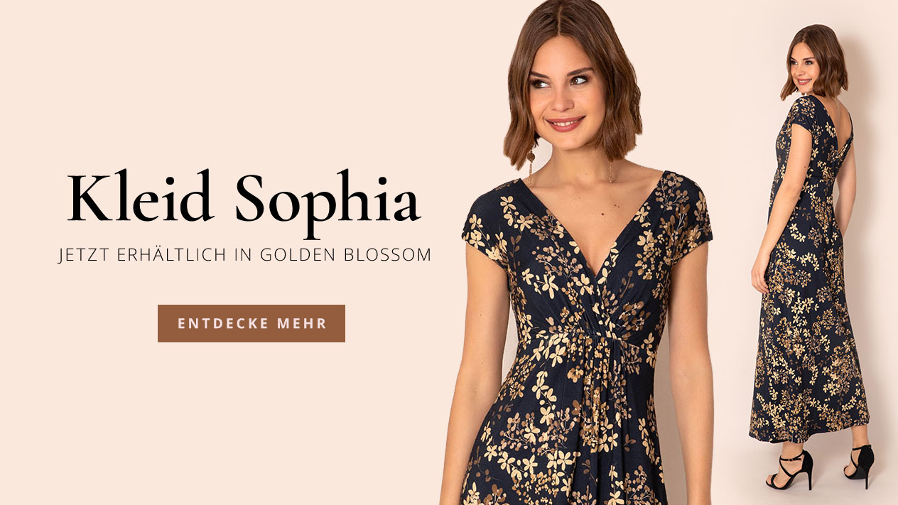 Maxikleid Sophia (Golden Blossom)