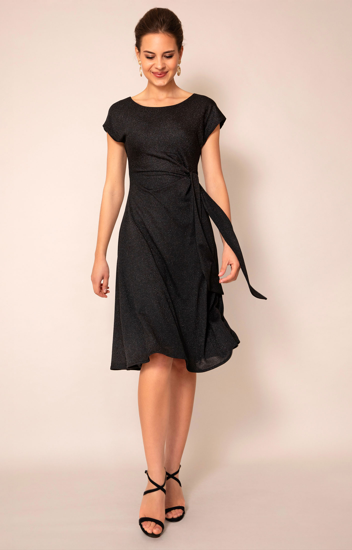 phoebe jersey dress (Glitter Black) Web Collection: La Vie En Rose