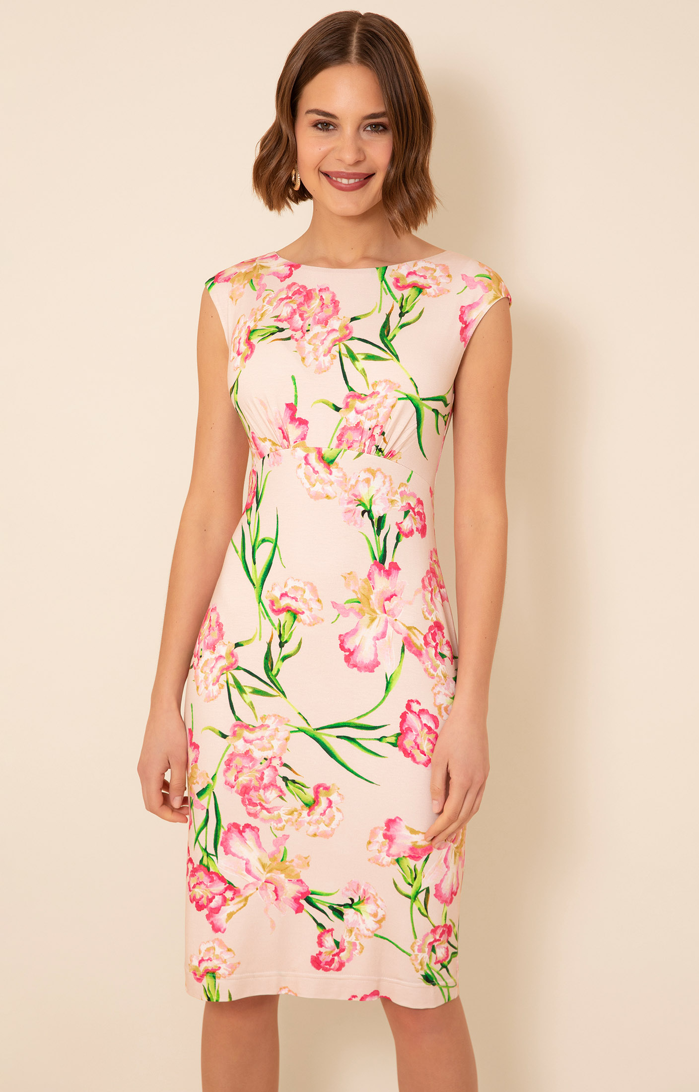 Pippa Shift Dress (Pink Blossom) - Evening Dresses, Occasion Wear