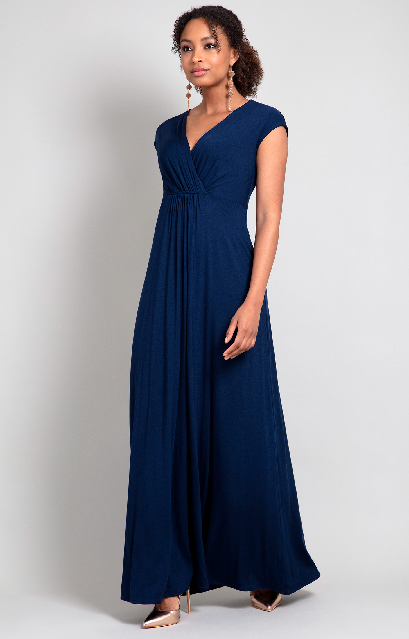 blue maxi dress