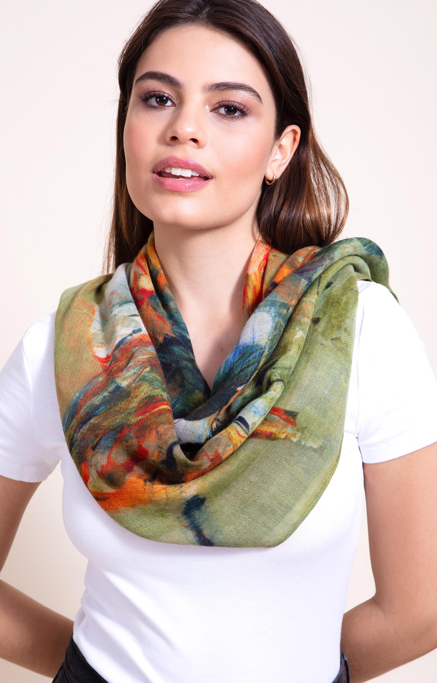 Silk winter scarf hotsell