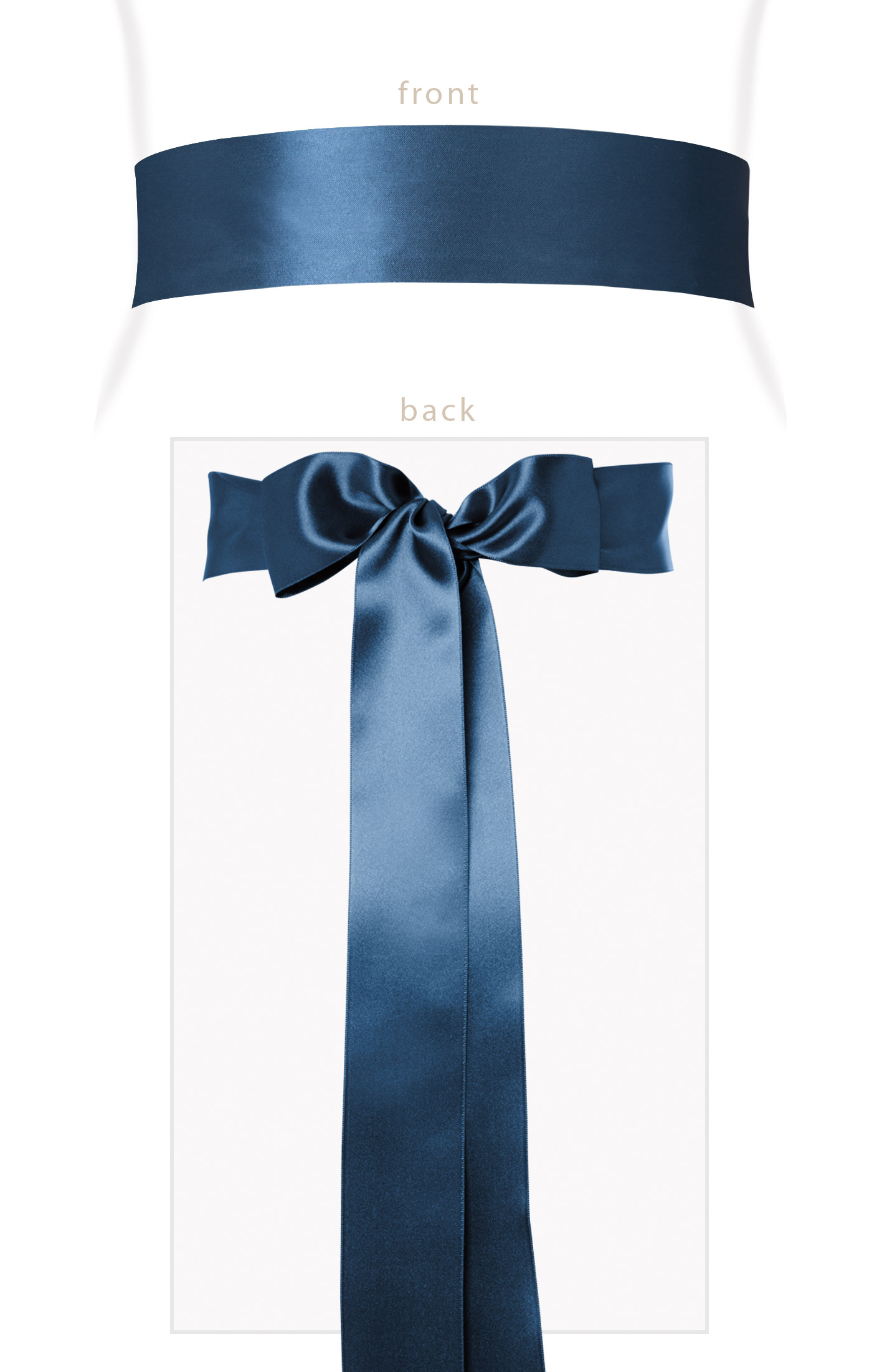 navy blue sash for dress Navy Sash