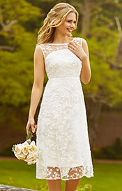 Azalia Midi Wedding Gown Ivory