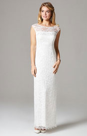 Amber Wedding Gown Long Ivory