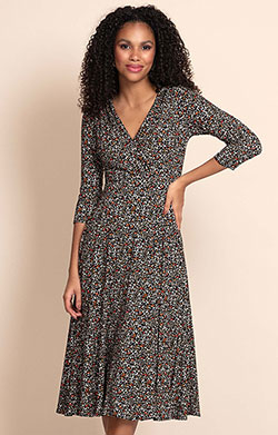 Annie Dress Cocoa Orange