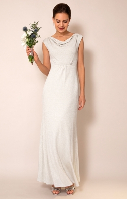 Cruise Cowl Neck Maxi Dress (Moonstone Shimmer)