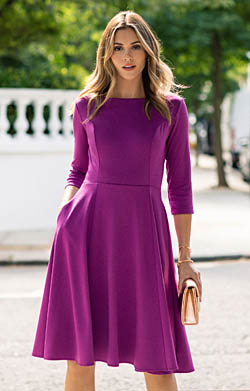Georgia Dress Orchid Pink