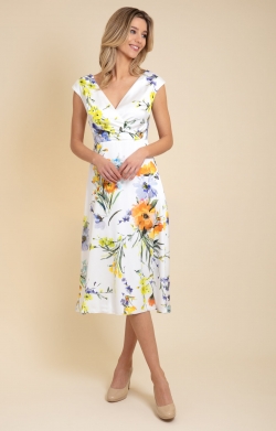 Grace Midi Dress (Floral Brights)