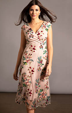 Grace Midi Dress (Blushing Blooms)