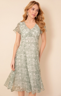 Miranda Dress (Botanical Green)
