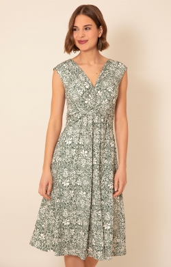 Renee Knot Dress (Botanical Green)