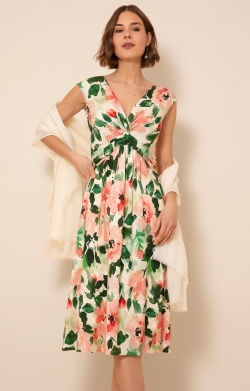 Renee Knot Dress (Peony Pink)