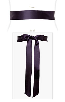 Smooth Satin Sash Slim Blackberr