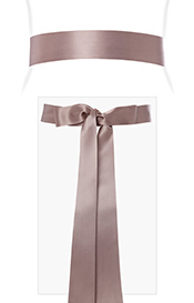 Smooth Satin Sash Slim Vintage Rose