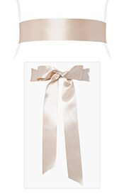 Smooth Ribbon Sash Gold Dust