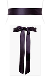 Smooth Satin Sash Blackberry