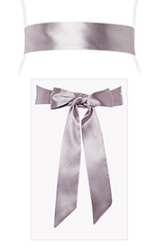 Smooth Satin Sash (Oyster)