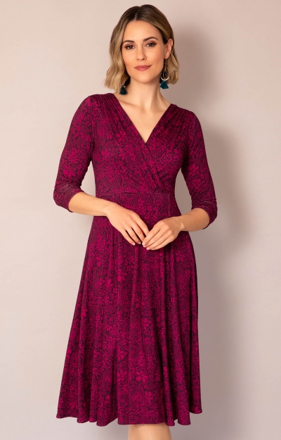 Annie Dress Short (Wild Fuchsia) by Alie Street