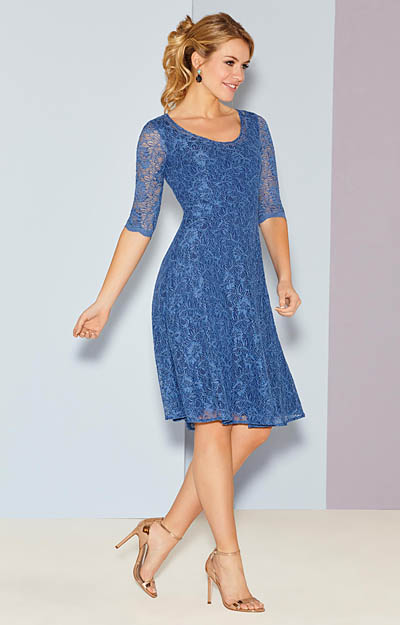 Arabella Dress Short Riviera Blue - Evening Dresses, Occasion Wear and ...