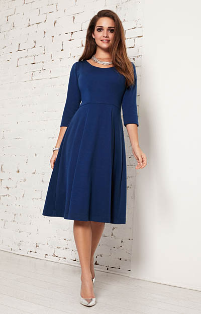 Claire Day Dress (Deep Ultramarine) by Alie Street