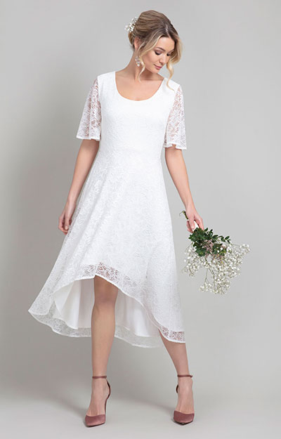 Eliza Asymmetric Dress (Ivory) by Alie Street