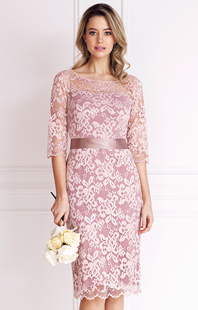 Lila Occasion Dress Short Vintage Rose - Evening Dresses, Occasion Wear ...