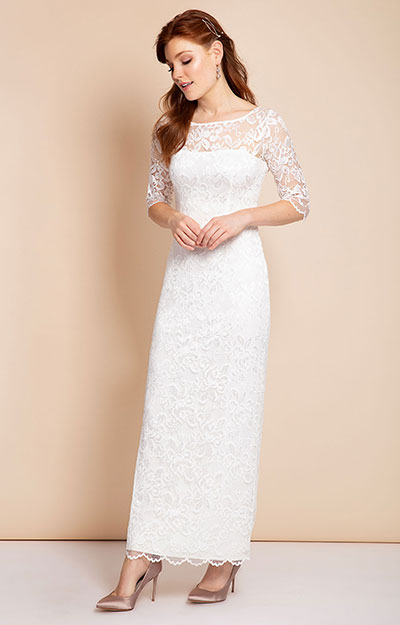 Lila Wedding Gown Long Ivory - Wedding Dresses, Evening Wear and Party ...