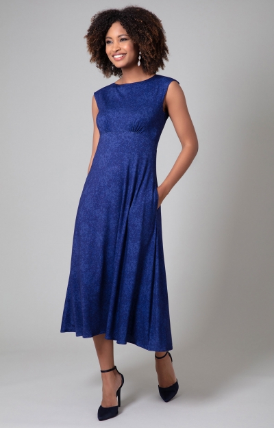 Luna Midi Dress (Midnight Eclipse Blue) by Alie Street