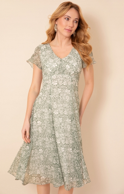 Miranda Dress (Botanical Green) by Alie Street