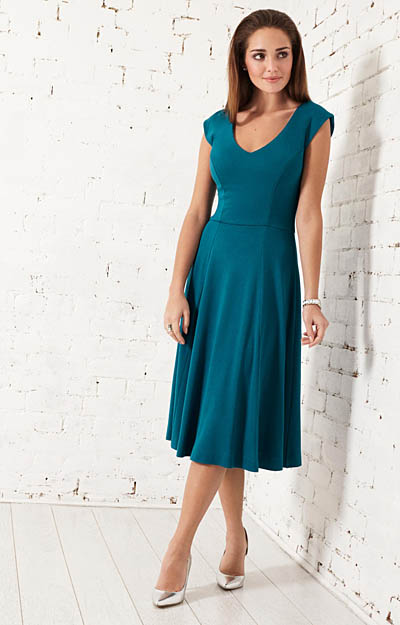 Olivia Day Dress (Kingfisher) - Evening Dresses, Occasion Wear and ...