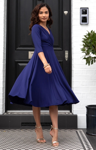 Annie Dress Petite (Eclipse Blue) by Alie Street