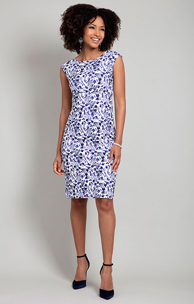 Pippa Shift Dress Indigo Ink Blue by Alie Street